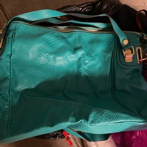 Steve Madden large turquoise purse